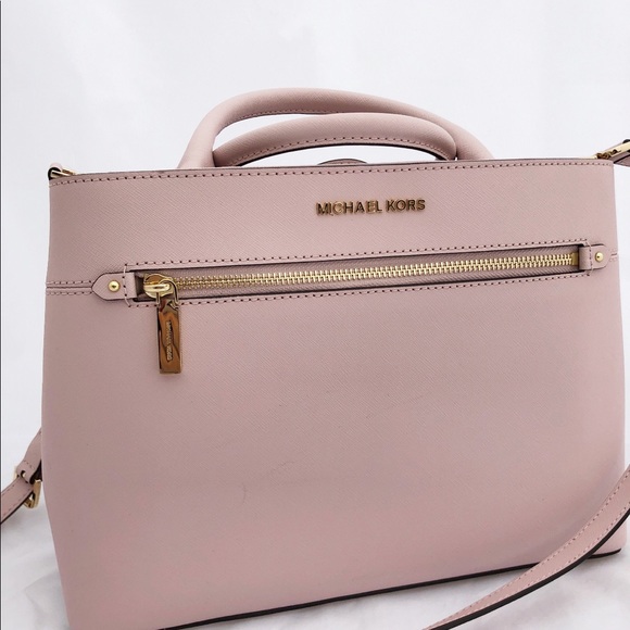Gaby’sBags👜💕-NWT Michael Kors Satchel Pink - Picture 2 of 7